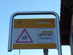 (173'127) - PostAuto-Haltestelle - Suscvaz, Scolacar - am 19.