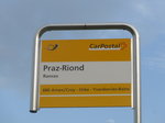 (173'224) - PostAuto-Haltestelle - Rances, Praz-Riond - am 21.