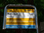 (173'673) - PostAuto-Haltestelle - Bitsch, Bahnhof - am 7.