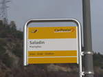 (176'743) - PostAuto-Haltestelle - Premploz, Saladin - am 26.