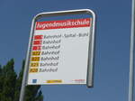 (182'600) - StadtBUS/PostAuto-Haltestelle - Frauenfeld, Jugendmusikschule - am 3. August 2017