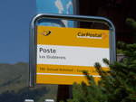 (183'979) - PostAuto-Haltestelle - Les Diablerets, Poste - am 24.