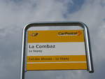 (183'985) - PostAuto-Haltestelle - Le Spey, La Combaz - am 24.