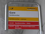(184'032) - PostAuto/TMR-Haltestelle - Sembrancher, Gare - am 24.