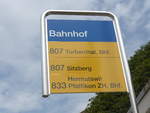 (184'530) - PostAuto-Haltestelle - Wila, Bahnhof - am 27.