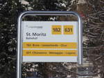 (188'104) - engadin mobil/PostAuto-Haltestelle - St.
