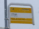 (188'399) - PostAuto-Haltestelle - Les Agettes, village - am 11.