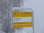 (188'408) - PostAuto-Haltestelle - Les Agettes, Tsamors - am 11.