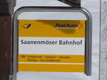 (188'471) - PostAuto-Haltestelle - Saanenmser, Bahnhof - am 12.