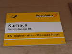 (193'660) - PostAuto-Haltestelle - Waldhusern BE, Kurhaus - am 3.