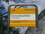 (194'437) - PostAuto-Haltestelle - Trmmelbach, Trmmelbachflle - am 25.
