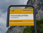 (194'442) - PostAuto-Haltestelle - Trmmelbach, Trmmelbachflle - am 25.