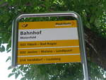 (194'872) - PostAuto-Haltestelle - Maienfeld, Bahnhof - am 15. Juli 2018