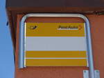 (195'279) - Leere PostAuto-Tafel am 29.