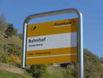 (198'269) - PostAuto-Haltestelle - Ausserberg, Bahnhof - am 14.