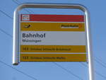 (201'471) - PostAuto-Haltestelle - Mnsingen, Bahnhof - am 4.