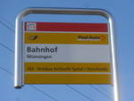 (201'472) - PostAuto-Haltestelle - Mnsingen, Bahnhof - am 4.