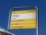 (201'750) - PostAuto-Haltestelle - Evolne, Village - am 24.