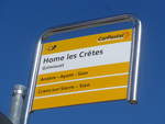 (201'771) - PostAuto-Haltestelle - Grimisuat, Home les Crtes - am 24.