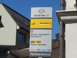 (202'815) - AAGU/PostAuto-Haltestelle - Altdorf, Telldenkmal - am 22. Mrz 2019