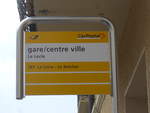 (203'612) - PostAuto-Haltestelle - Le Locle, gare/centre ville - am 13.