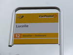 (204'555) - PostAuto-Haltestelle - Lucelle - am 28.