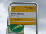 (205'546) - PostAuto-Haltestelle - Srenberg, Hchistrasse - am 27.