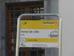 (209'482) - PostAuto-Haltestelle - Sion, Htel de ville - am 9.