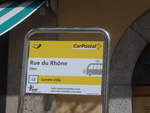 (209'507) - PostAuto-Haltestelle - Sion, Rue du Rhne - am 9.