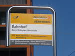 (209'707) - PostAuto-Haltestelle - Bern Brnnen Westside, Bahnhof - am 15.