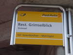 (209'791) - PostAuto-Haltestelle - Grimsel, Rest.