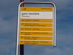 (212'790) - PostAuto-Haltestelle - Thierrens, gare routire - am 8.