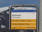 (214'203) - PostAuto-Haltestelle - Nfels-Mollis, Bahnhof - am 15.