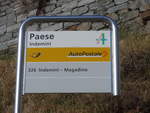 (214'715) - PostAuto-Haltestelle - Indemini, Paese - am 21.