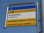 (216'867) - PostAuto-Haltestelle - Reichenburg, Kreuzwies - am 9.