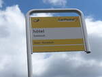 (227'656) - PostAuto-Haltestelle - Savise, htel Sanetsch - am 29. August 2021