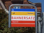 (227'778) - PostAuto-Haltestelle - Uznach, Bahnersatz - am 4. September 2021 beim Bahnhof Uznach