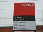(132'416) - RBS-Haltestelle - Bolligen, Bahnhof - am 24.