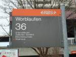 (132'429) - RBS-Haltestelle - Worblaufen, Bahnhof - am 24.