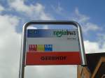 (133'213) - Regiobus-Haltestelle - Gossau, Gerbhof - am 13.
