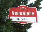 (128'221) - STI-Haltestelle - Hilterfingen, Kirche - am 1.