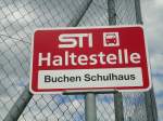(128'758) - STI-Haltestelle - Buchen, Buchen Schulhaus - am 15.
