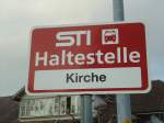 (133'309) - STI-Haltestelle - Thierachern, Kirche - am 16.