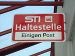 (133'352) - STI-Haltestelle - Einigen, Einigen Post - am 21.