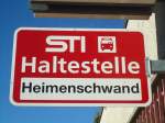 (136'782) - STI-Haltestelle - Heimenschwand, Heimenschwand - am 21.