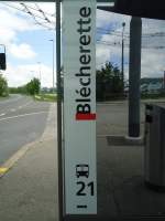 (138'738) - TL-Haltestelle - Lausanne, Blcherette - am 13.