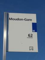 (161'404) - TL-Haltestelle - Moudon-Gare - am 28. Mai 2015