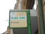 (129'527) - TN-Haltestelle - Neuchtel, Place Pury - am 6.