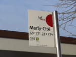 (186'689) - TPF-Haltestelle - Marly, Marly-Cit - am 27.