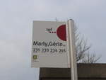 (186'706) - TPF-Haltestelle - Marly, Grin - am 27.